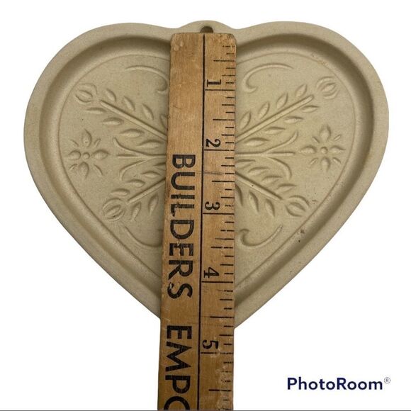 The Pampered Chef Anniversary Heart Cookie Mold 2000 Family Heritage Stone - Picture 5 of 6